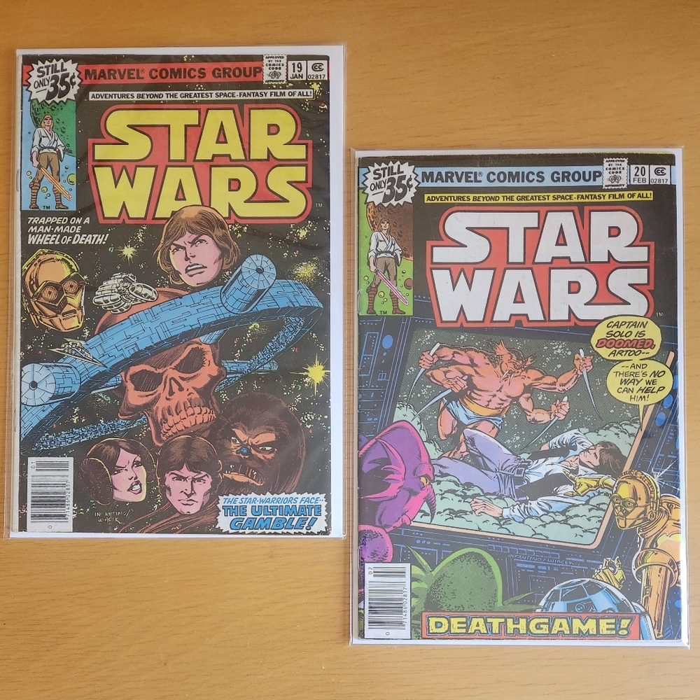 Star Wars #19 & #20, 1970s Marvel comic books (Lot of 2)